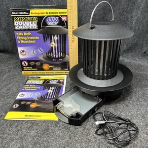 Monster Double Bug Zapper Killer USB Rechargeable Indoor Outdoor NEW Open Box